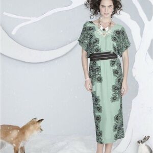 Corey Lynn Calter Peacock Plumes Dress